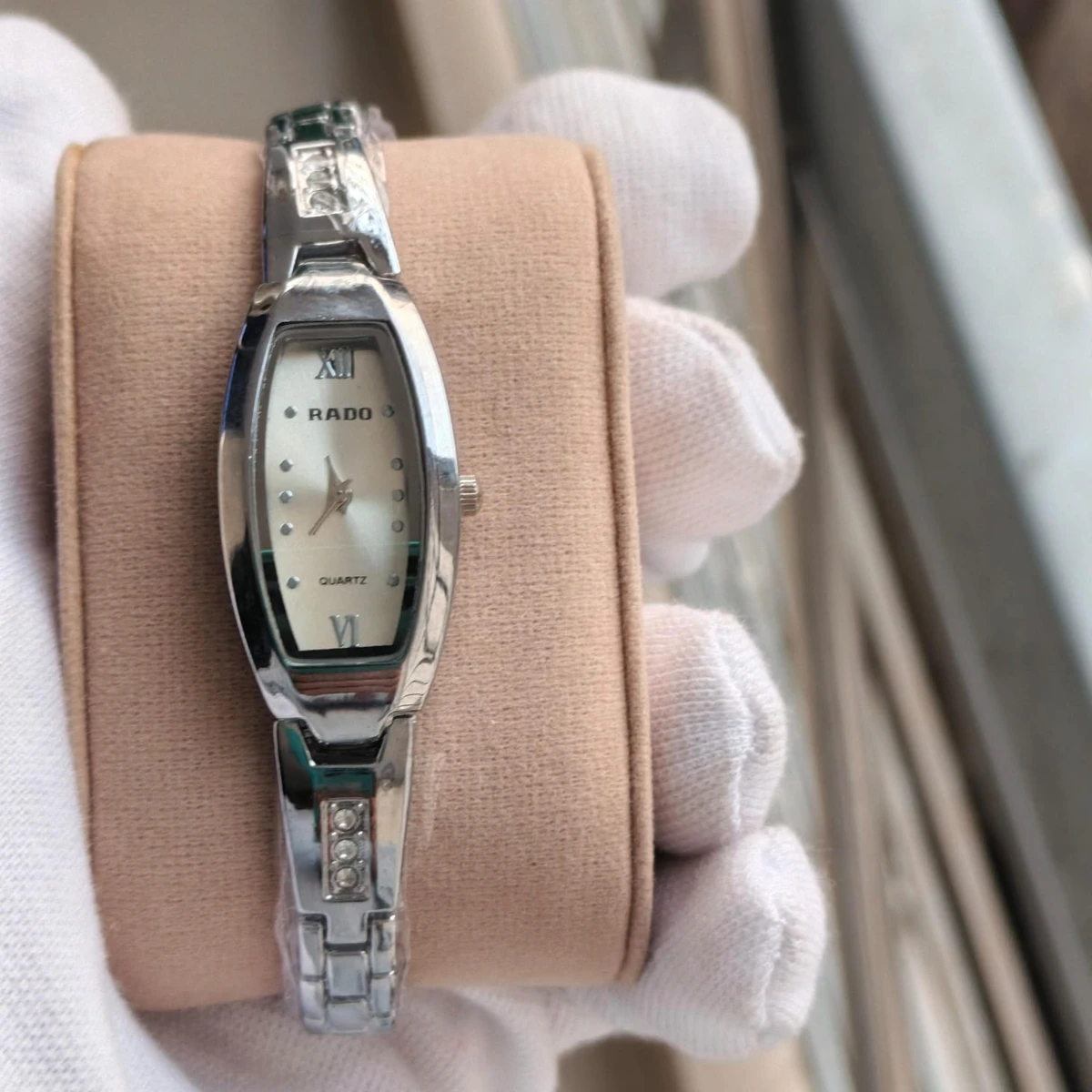 Luxury Ladis Watch Model 6090 Full Silver  Colour Watch Ladis