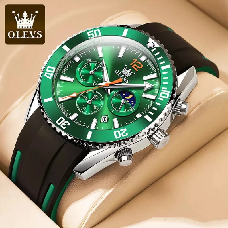 OLEVS WATCH MODEL 9916 LUXURY BRAND SPORTS QUARTZ WRIST WATCH FOR MEN