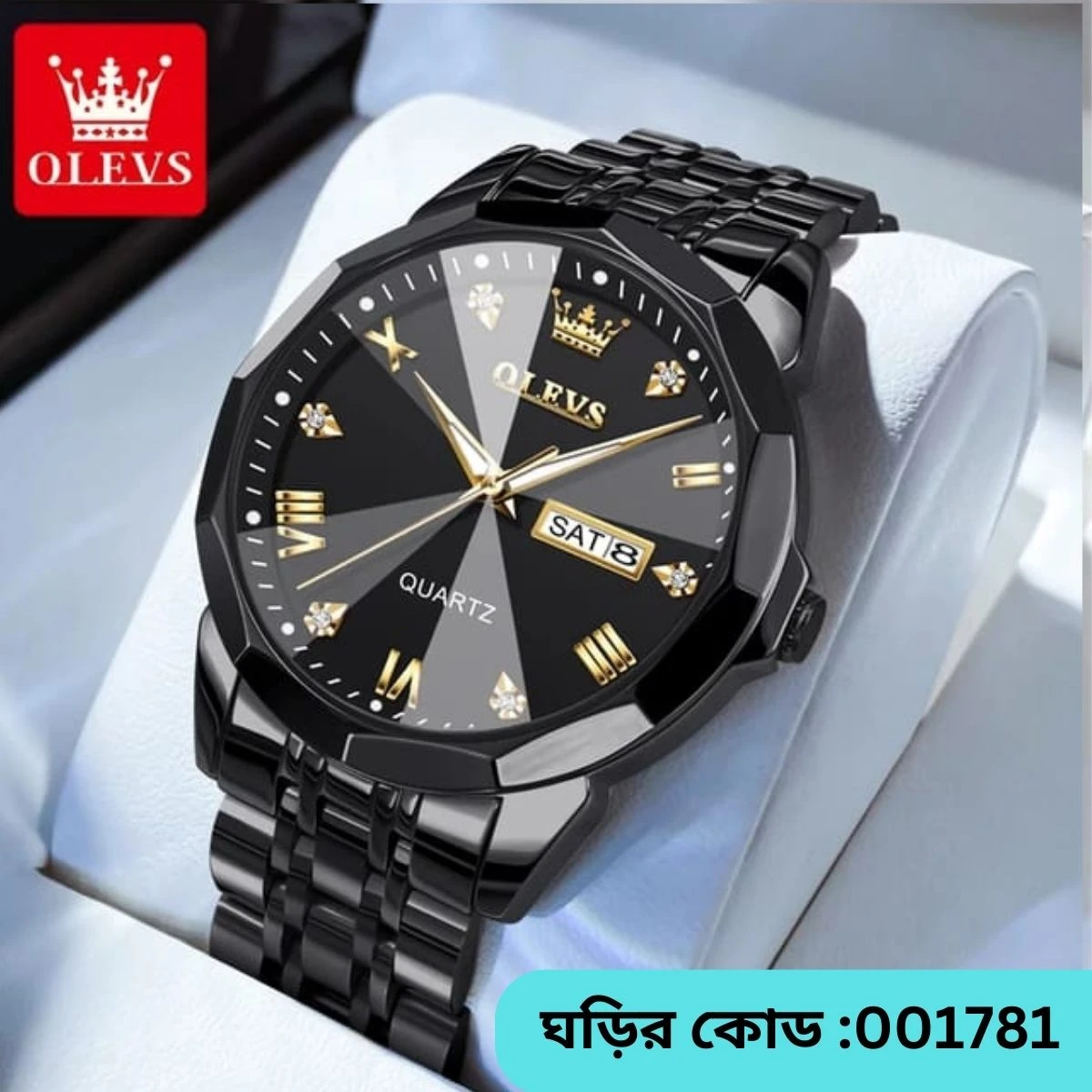2023 New Luxury OLEVS MODEL 9931 Watch for Men Stainless Steel Waterproof Watches -  9931 FULL BLACK