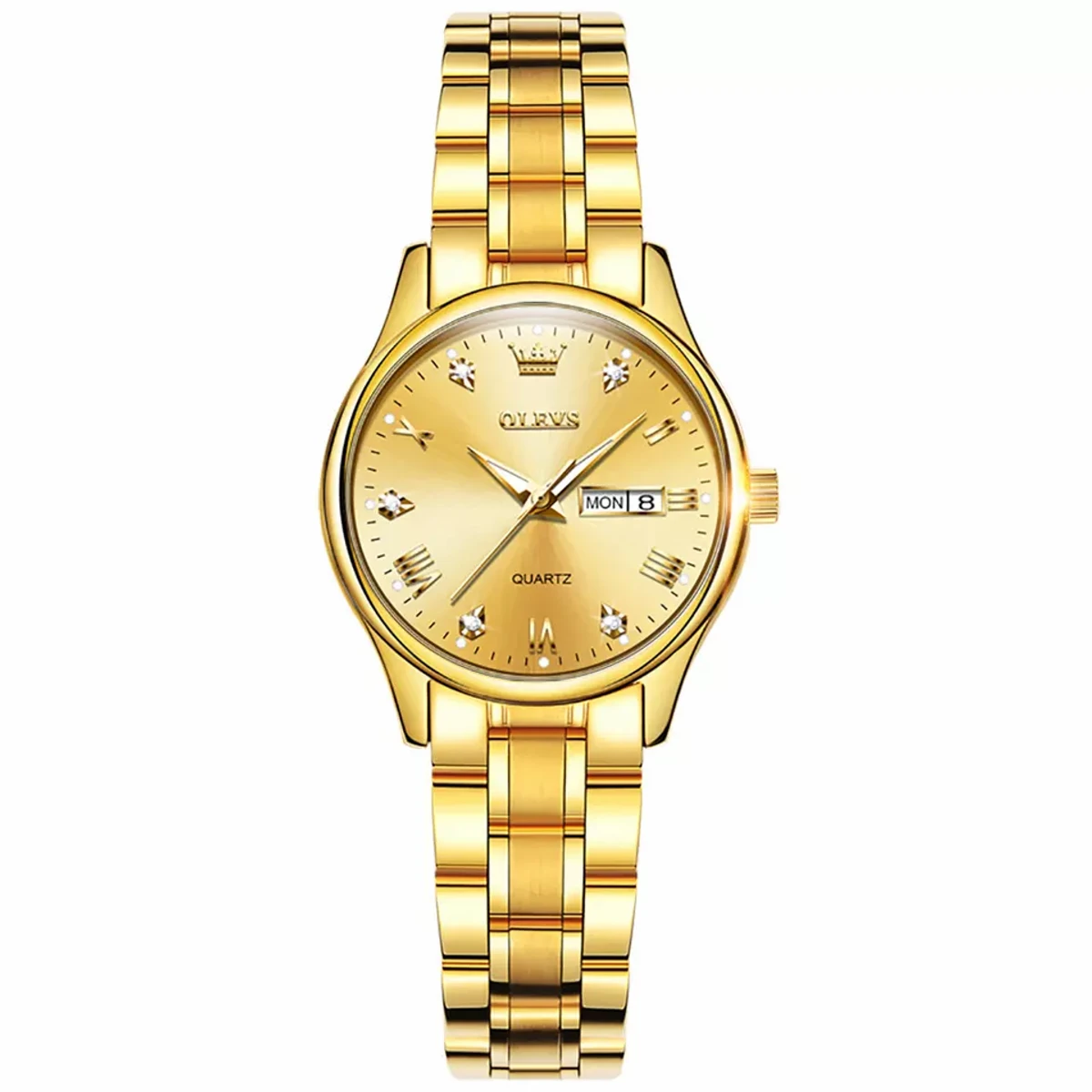 OLEVS 5563L Quartz wrist watch High Quality waterproof watch for Women Olevs Model 5563 Full Golden cooler watch