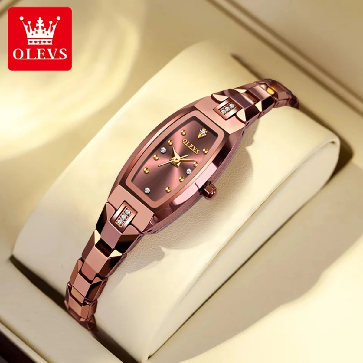 OLEVS Luxury Watches for Women Rose Gold Bracelet Gift Set Waterproof Jewelry Wrist Watch Ladies Girls Watch Clock Montre WOMEN OLEVS WATCH MODEL  5501 - Rose golden cooler Watch