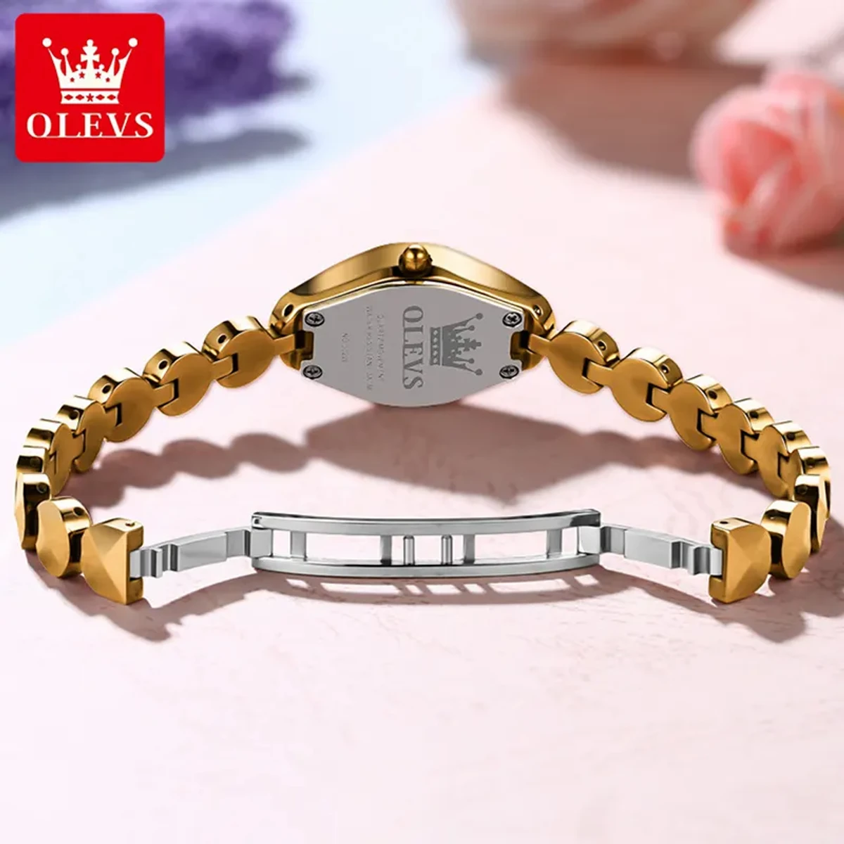 OLEVS Women 7007 Elegant Analog Diamond Watches For Women - OLEVS MODEL 7007 Rose golden Cooler Watch