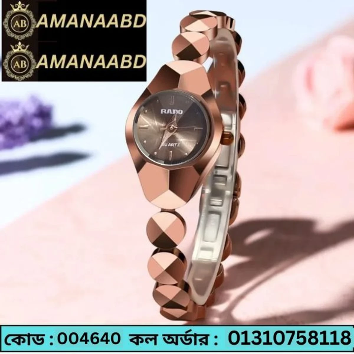 Rado Ladis Watch Model 5590 Rose  Golden Colour Watch Ladis