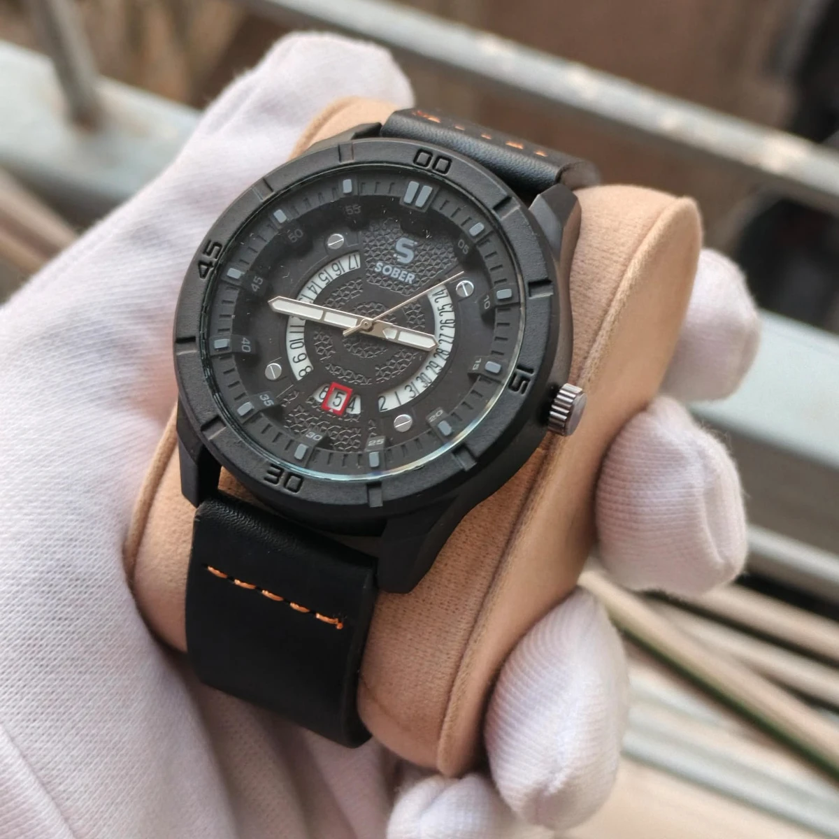Sober Watch Model 995 Premium Watch Full Black Colour Watch For Man + এক পিস ব্যাটারি ফ্রি।