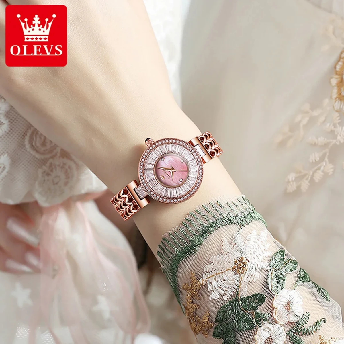 Olevs  Ladis Watch Model 9959 Ladis Watch Colour  Dial Pink