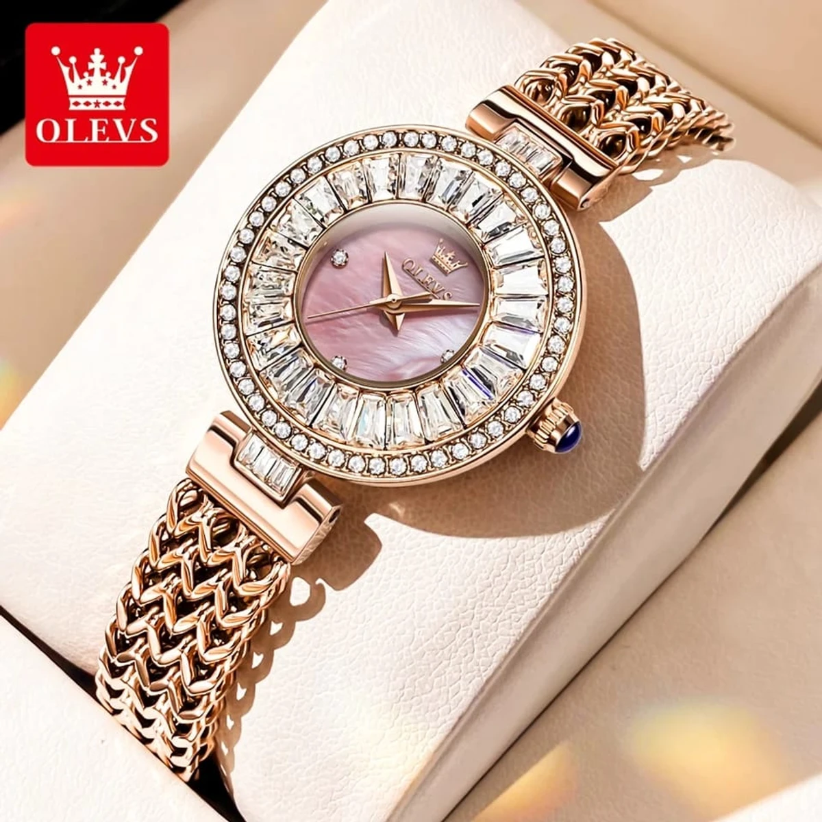 Olevs  Ladis Watch Model 9959 Ladis Watch Colour  Dial Pink